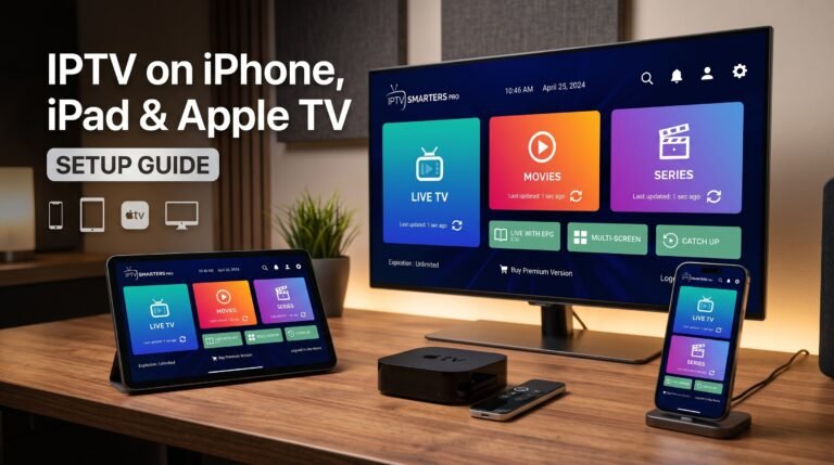 IPTV on iPhone, iPad and Apple TV setup tutorial