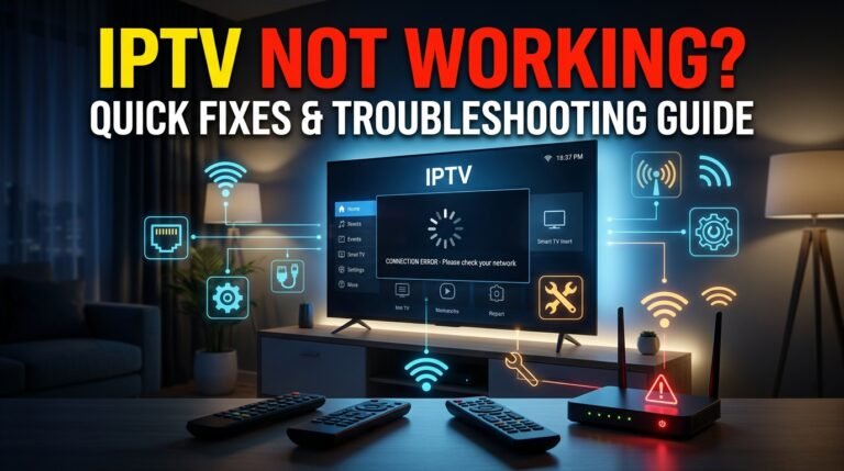 IPTV sans coupure - dépannage d'une erreur de signal