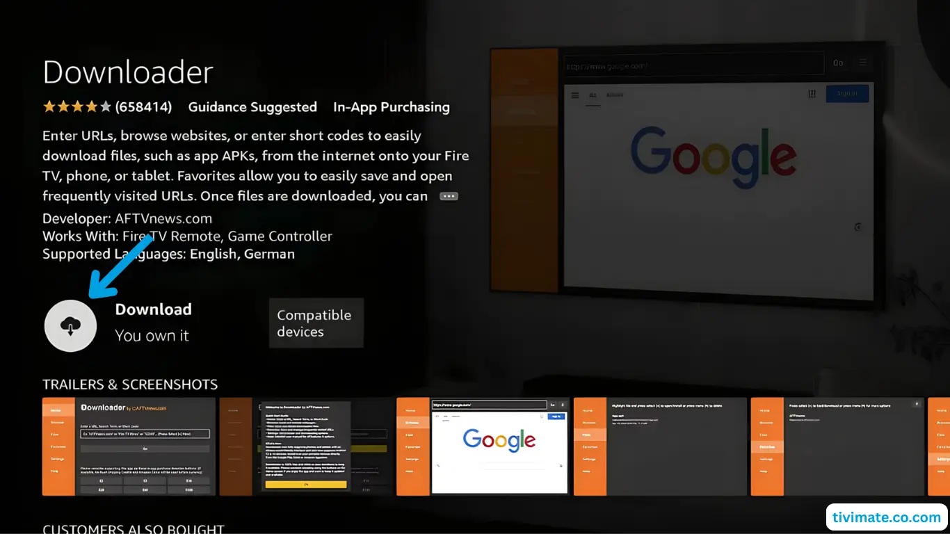 Télécharger l'application Downloader sur Amazon Firestick