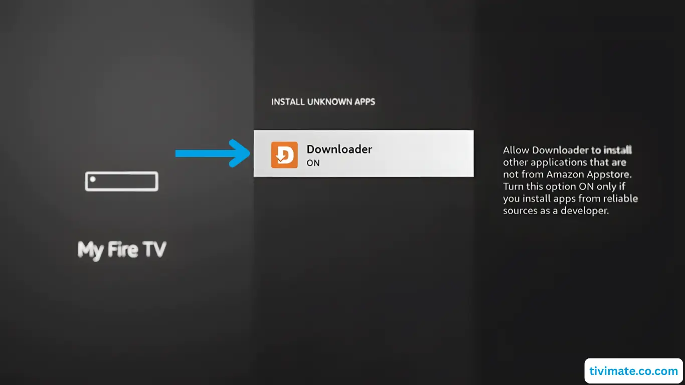 Autoriser Downloader à installer des applications inconnues sur Firestick