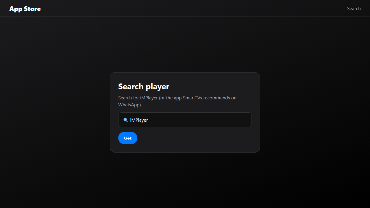 IPTV sur Apple TV : installation du lecteur depuis l'App Store tvOS